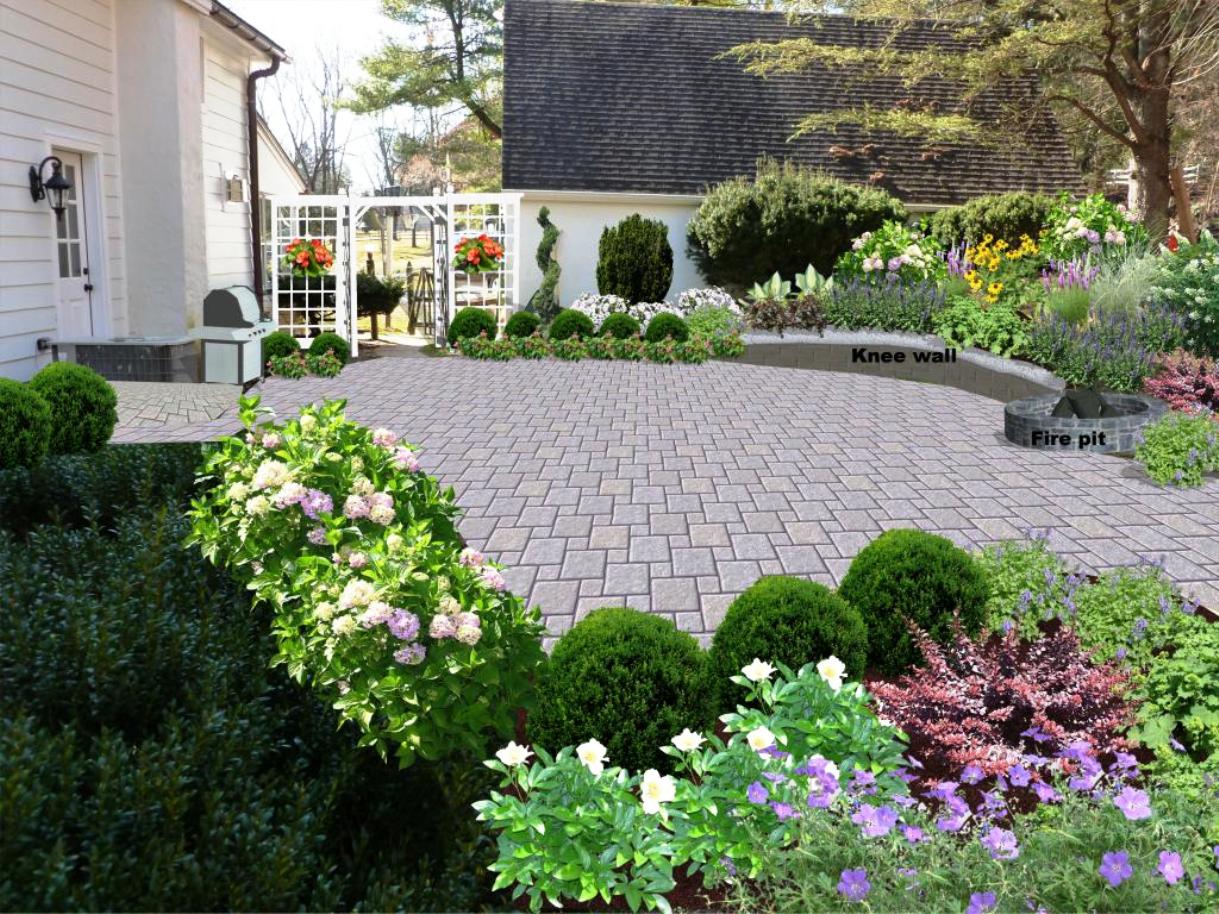 landscape-design-main-line-paver-patio-courtyard-with-stone-wall-after