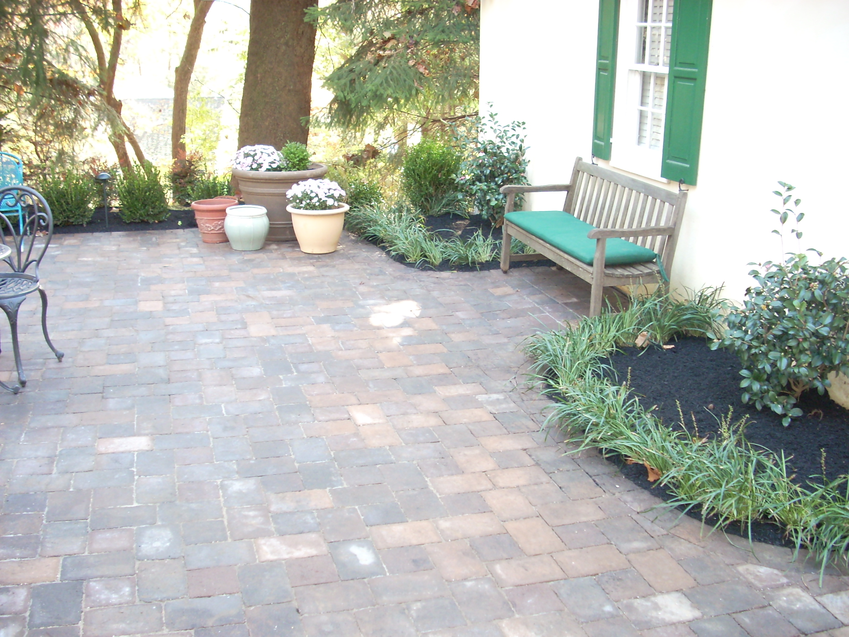 Pavers for a courtyard in Wayne, PA - After